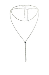 I AM EVERYTHING SLIDE LONG NECKLACE IN SILVER