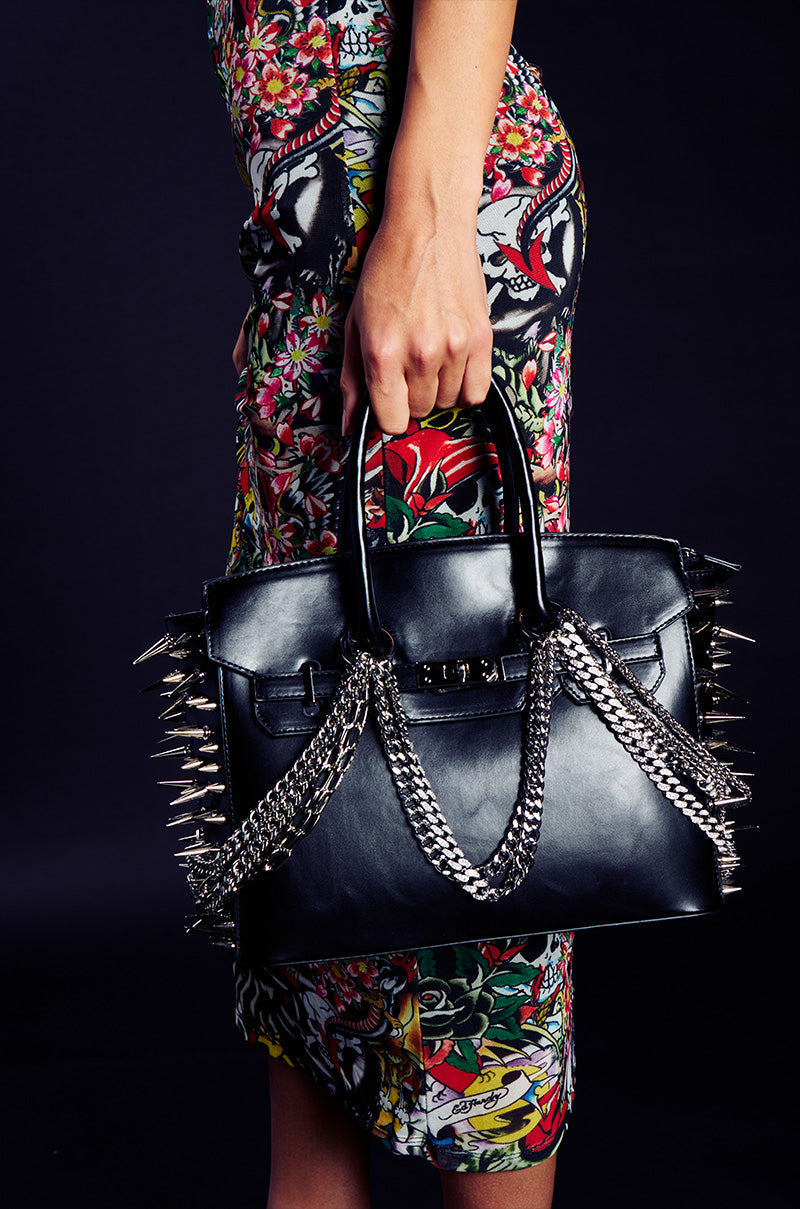 I BITE BACK EMBELLISHED TOTE