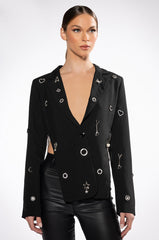 I PUT A SPELL ON YOU OPEN BACK CHARM BLAZER