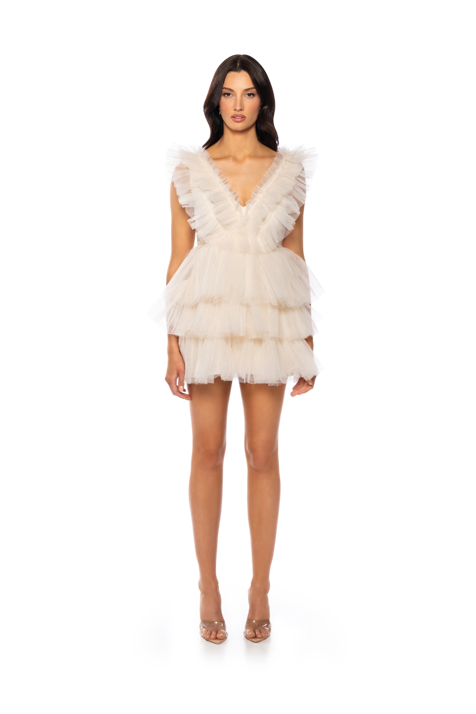 IN THE GARDEN TULLE MINI DRESS