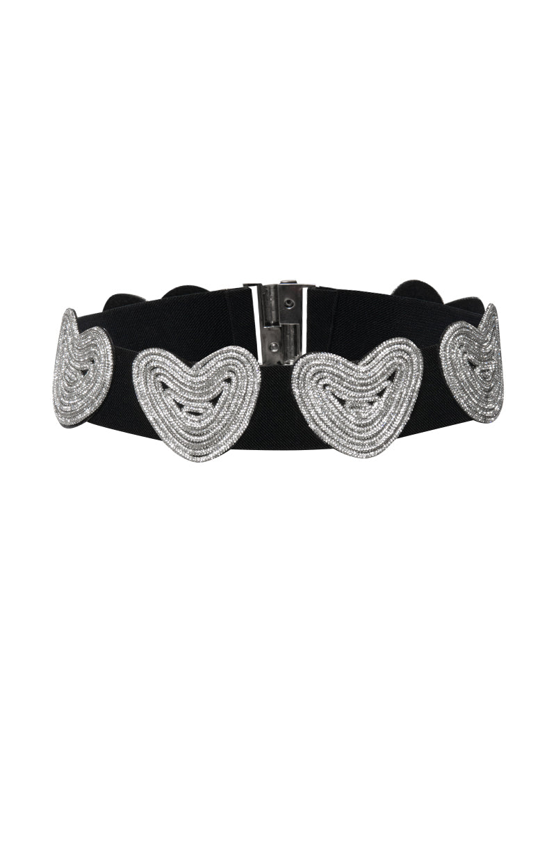 INTO YOU RHINESTONE STRETCH BELT
