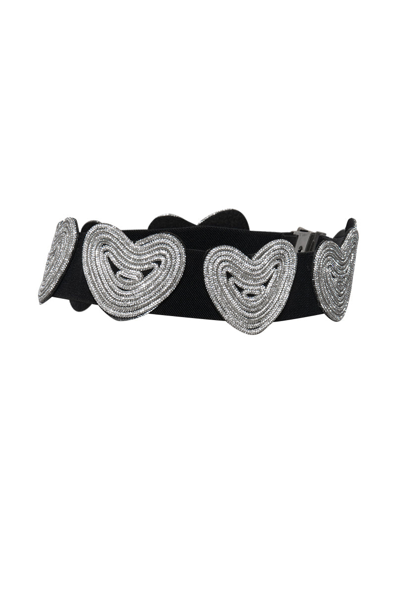 INTO YOU RHINESTONE STRETCH BELT