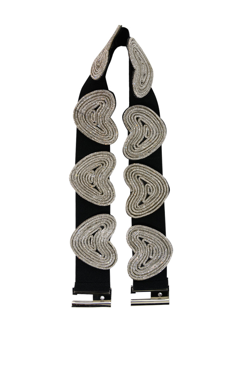 INTO YOU RHINESTONE STRETCH BELT