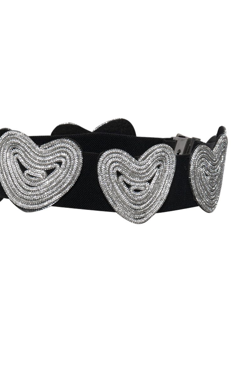 INTO YOU RHINESTONE STRETCH BELT