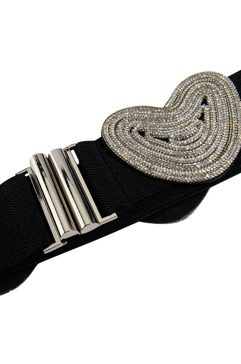 INTO YOU RHINESTONE STRETCH BELT