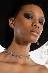 IRRESISTIBLE RHINESTONE HEART CHOKER