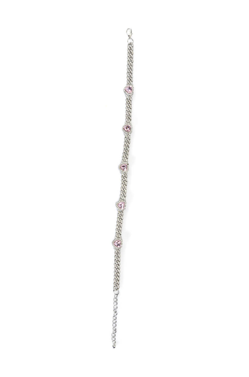 IRRESISTIBLE RHINESTONE HEART CHOKER