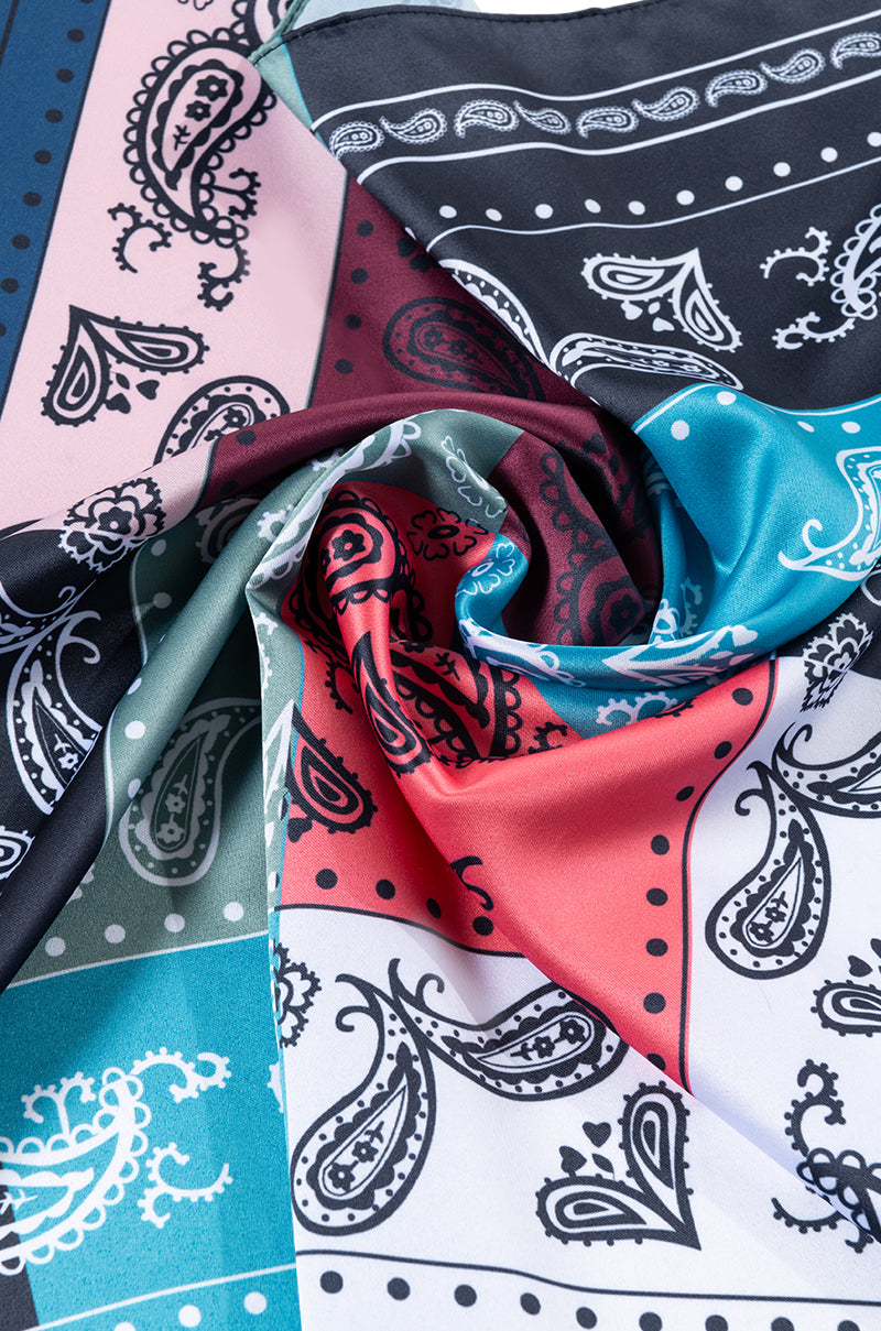 JAGGER SATIN SCARF TOP COMBO