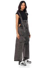 JUST LIKE THAT BAGGY FIT OVERALLS IN CHARCOAL