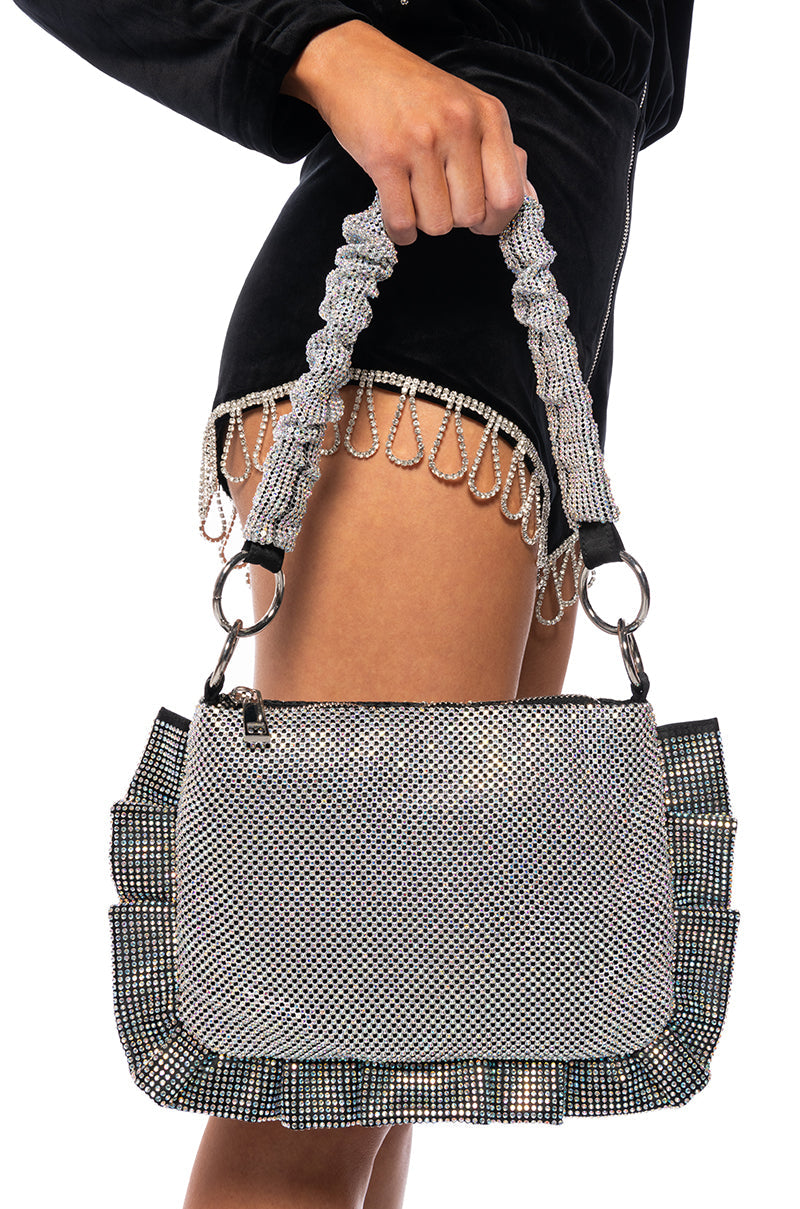 KATONA EMBELLISHED BAG IN SILVER