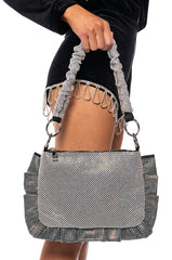 KATONA EMBELLISHED BAG IN SILVER