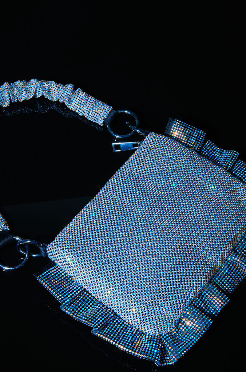 KATONA EMBELLISHED BAG IN SILVER