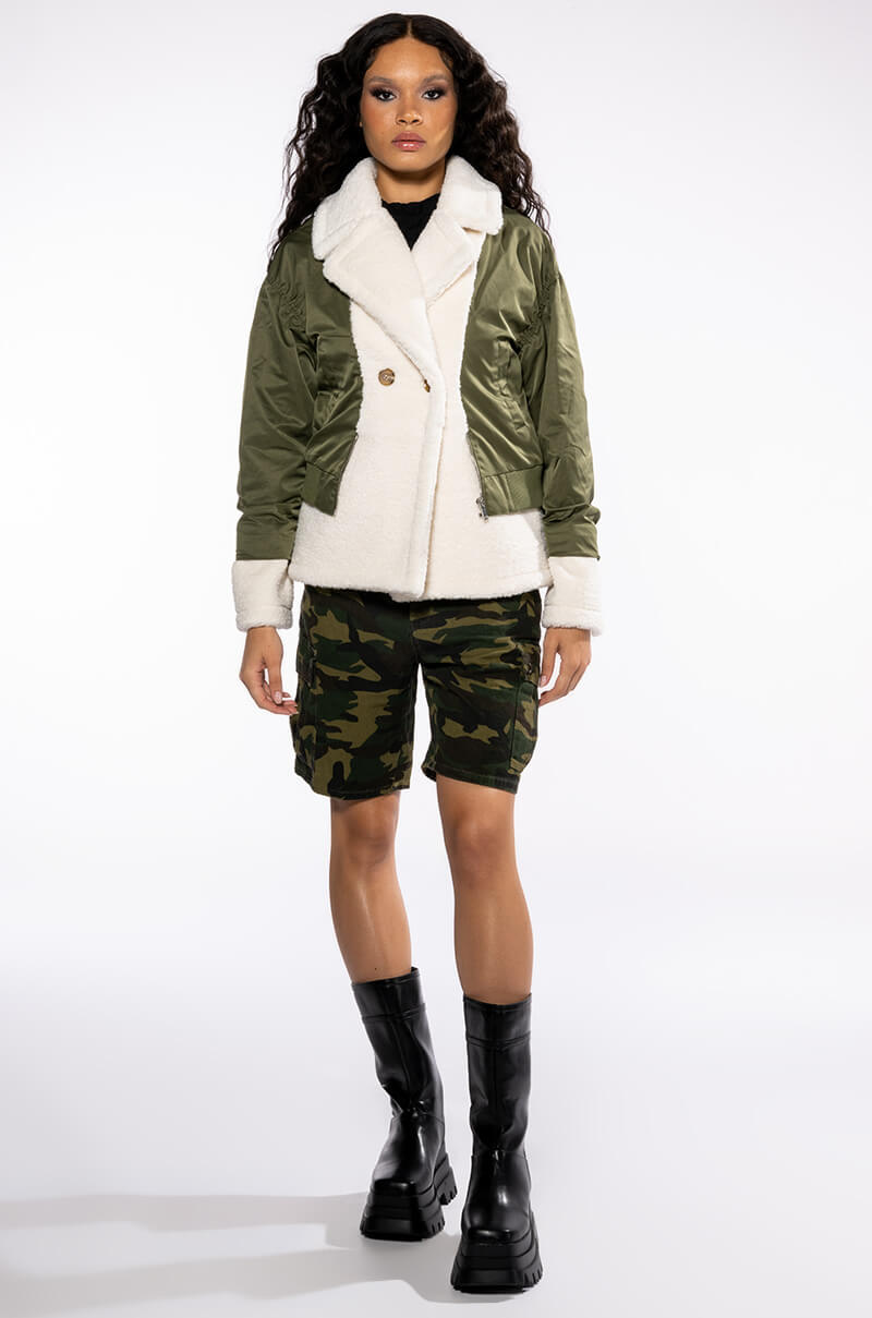KIKI DO YOU LOVE ME MIX TEDDY AND BOMBER JACKET