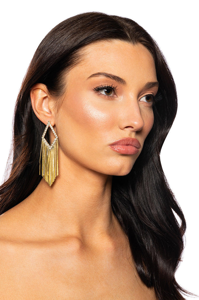 LEAH METAL FRINGE EARRING