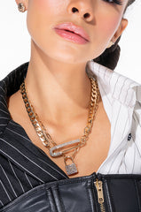 LOCKED IN NECKLACE SET