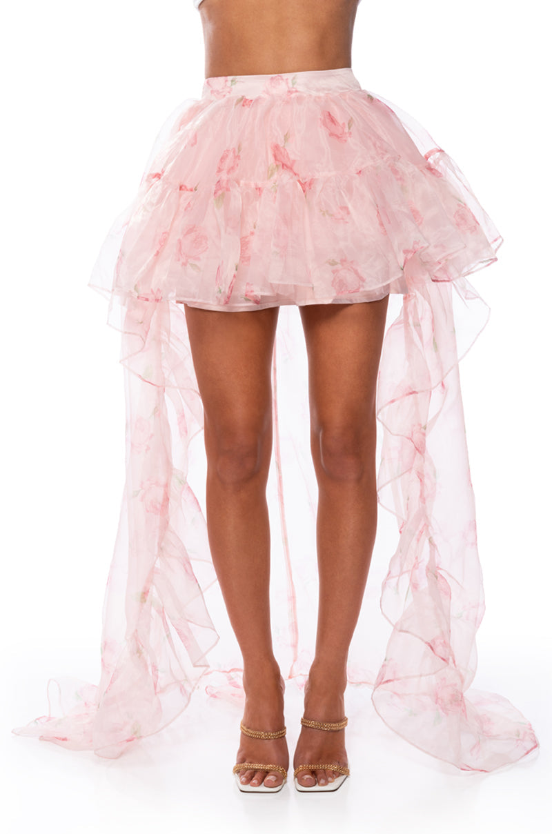 LOST IN A DREAM TULLE HIGH LOW SKIRT
