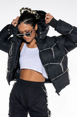 LOVE IN THE CITY DIAMOND STRING PUFFER