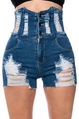 TIFFANY UNDER BUST DENIM SHORT