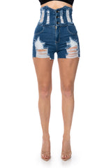 TIFFANY UNDER BUST DENIM SHORT