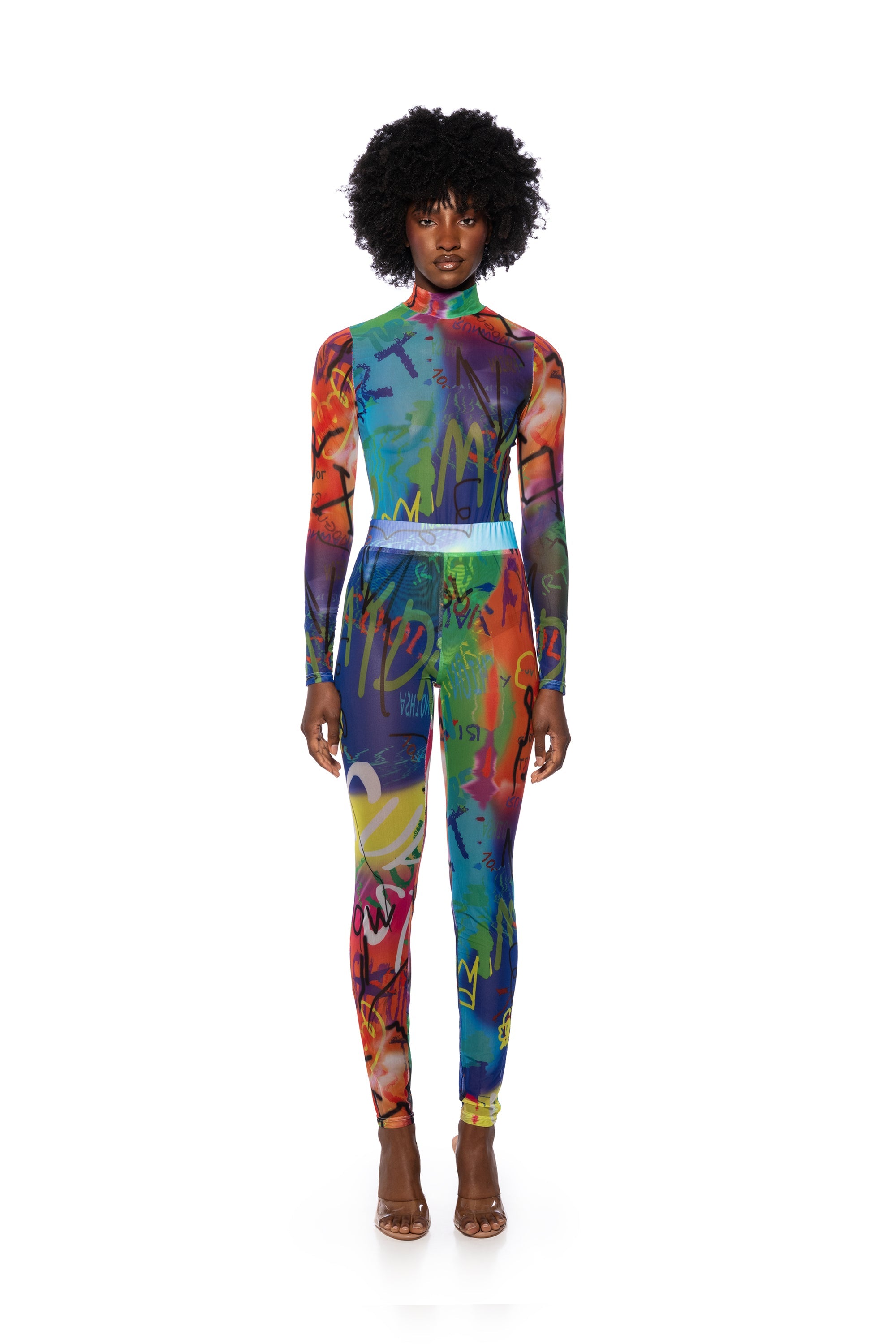 MIND GAMES HIGH WAISTED MESH LEGGING