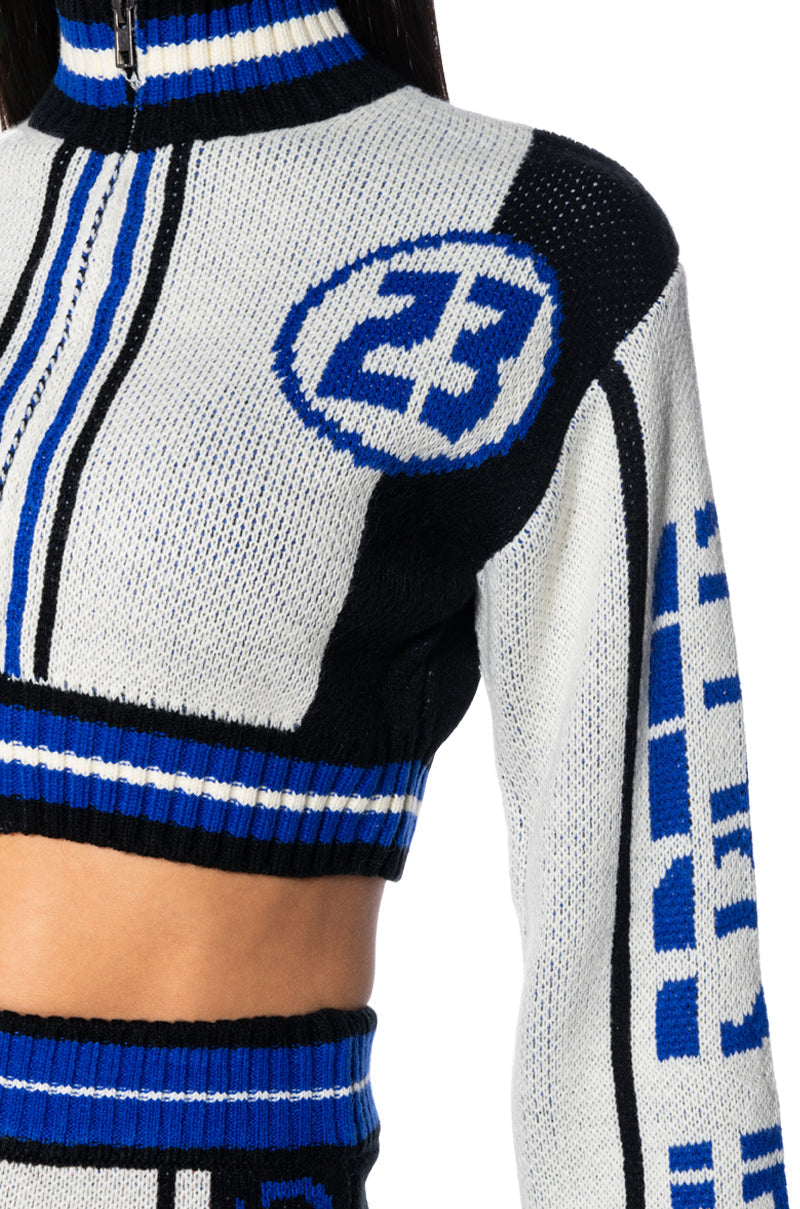 MOTOR CLUB KNIT LONG SLEEVE TOP