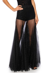 MY ALL MAXI TULLE PANT IN BLACK