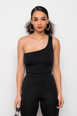 NOT THAT DEEP ONE SHOULDER BODYSUIT