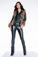 ORION LOLLI FUR MOTO JACKET