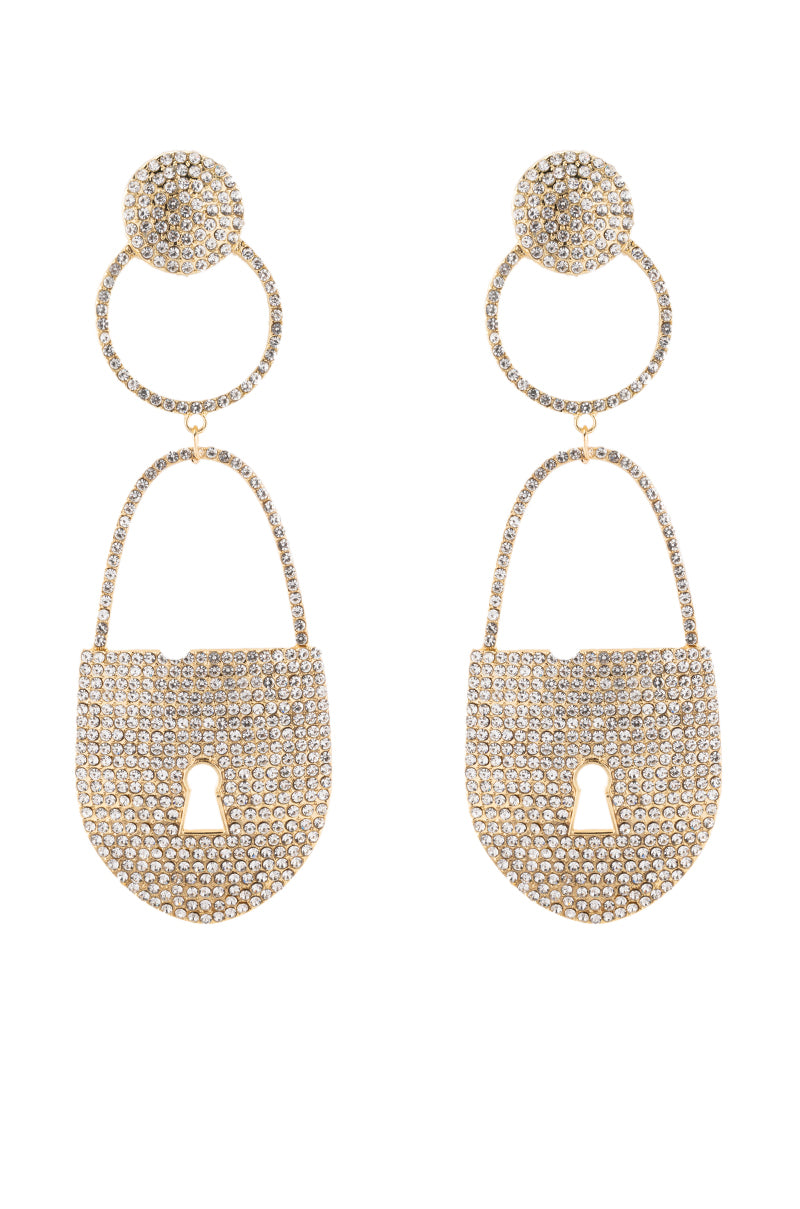 OVERSIZED LOCK EARRING