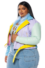 PASTEL DREAMS MOTO JACKET