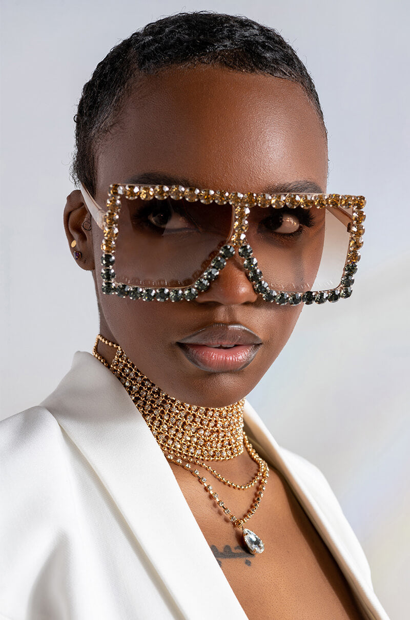 POP OUT RHINESTONE SUNNIES