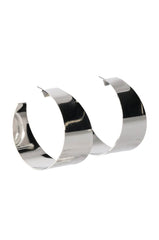 POWER TRIP STATEMENT HOOP EARRINGS