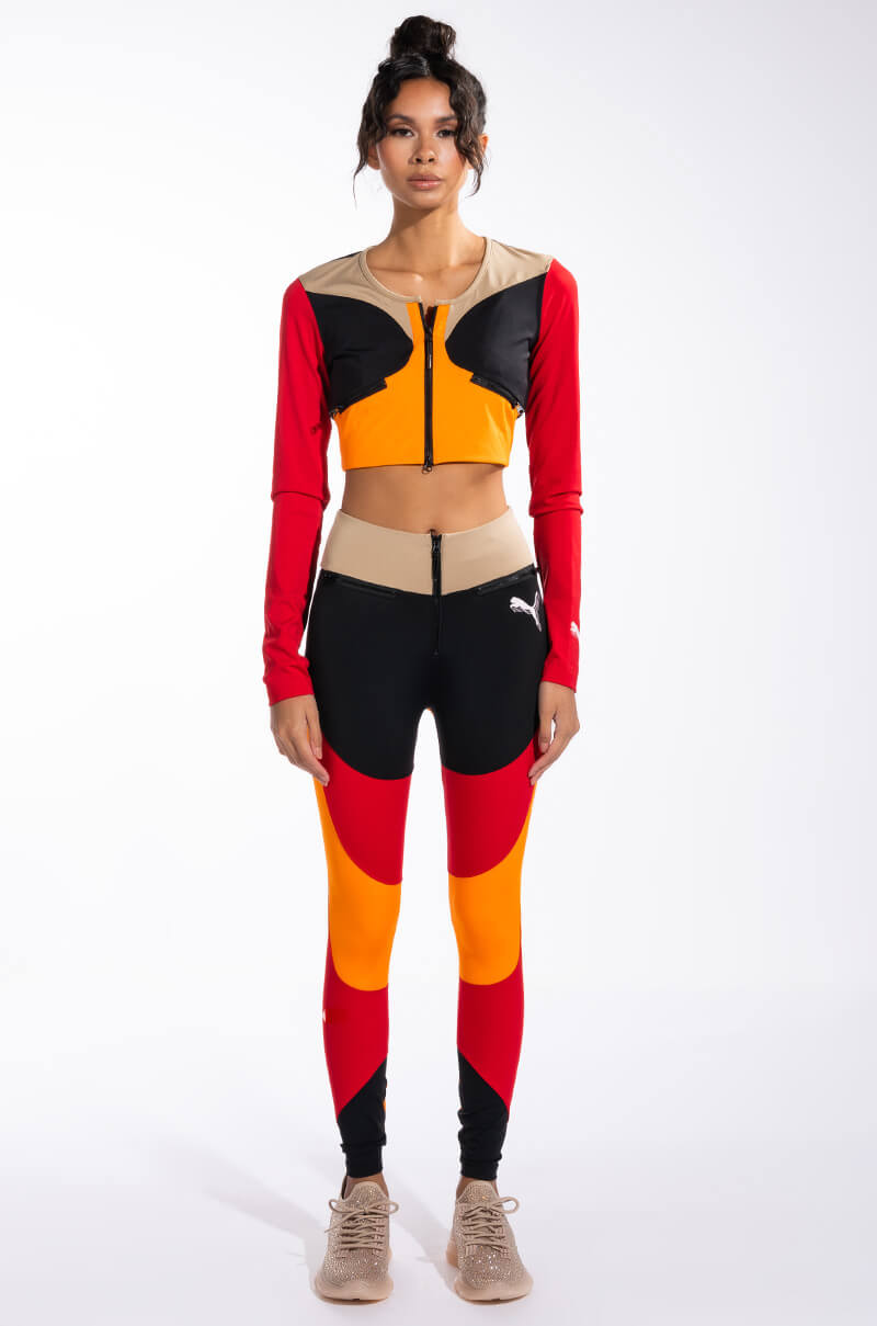 PUMA MULTI COLOR UNITY CROP TOP
