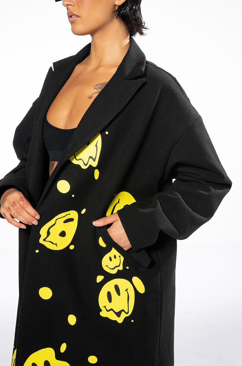 PUT ON A HAPPY FACE TRENCH COAT