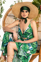 RESORT PALM LEFT MAXI DRESS