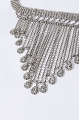 RHINESTONE FACE CHAINS NECKLACE