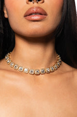 RHINESTONE MID CHAIN