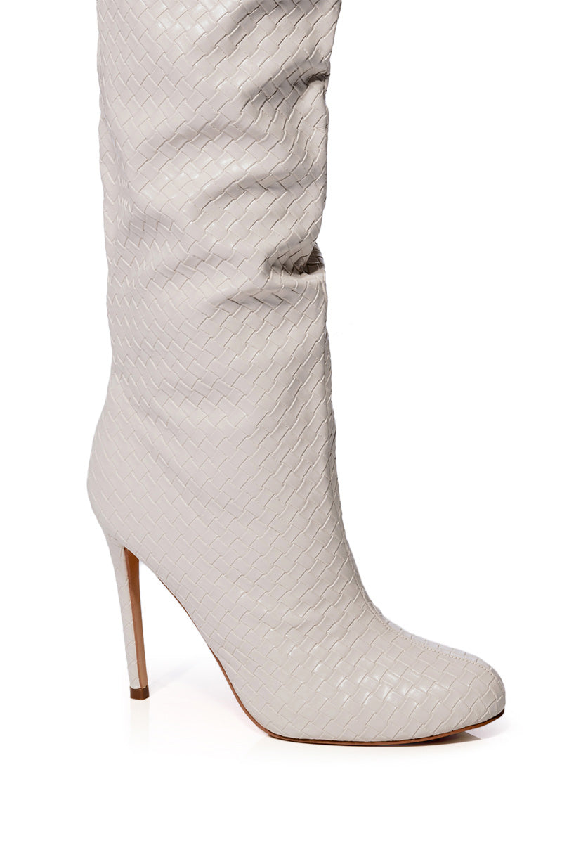 RONNIE OVER THE KNEE BOOT IN CREAM