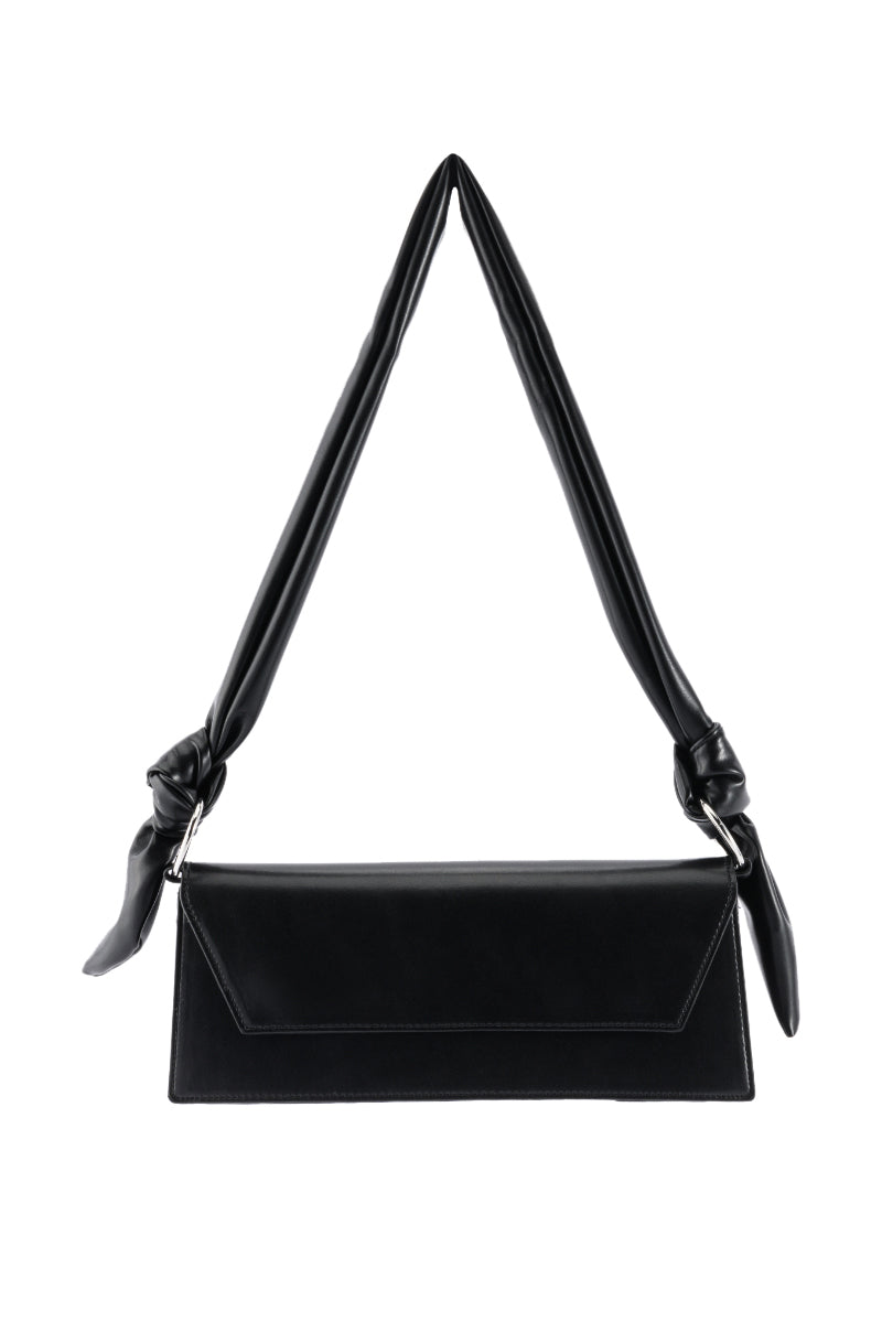 ROSHI BLACK TIE HANDLE PURSE