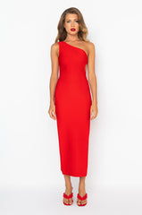SAVE IT FOR THE DANCE ONE SLEEVE MAXI DRESS