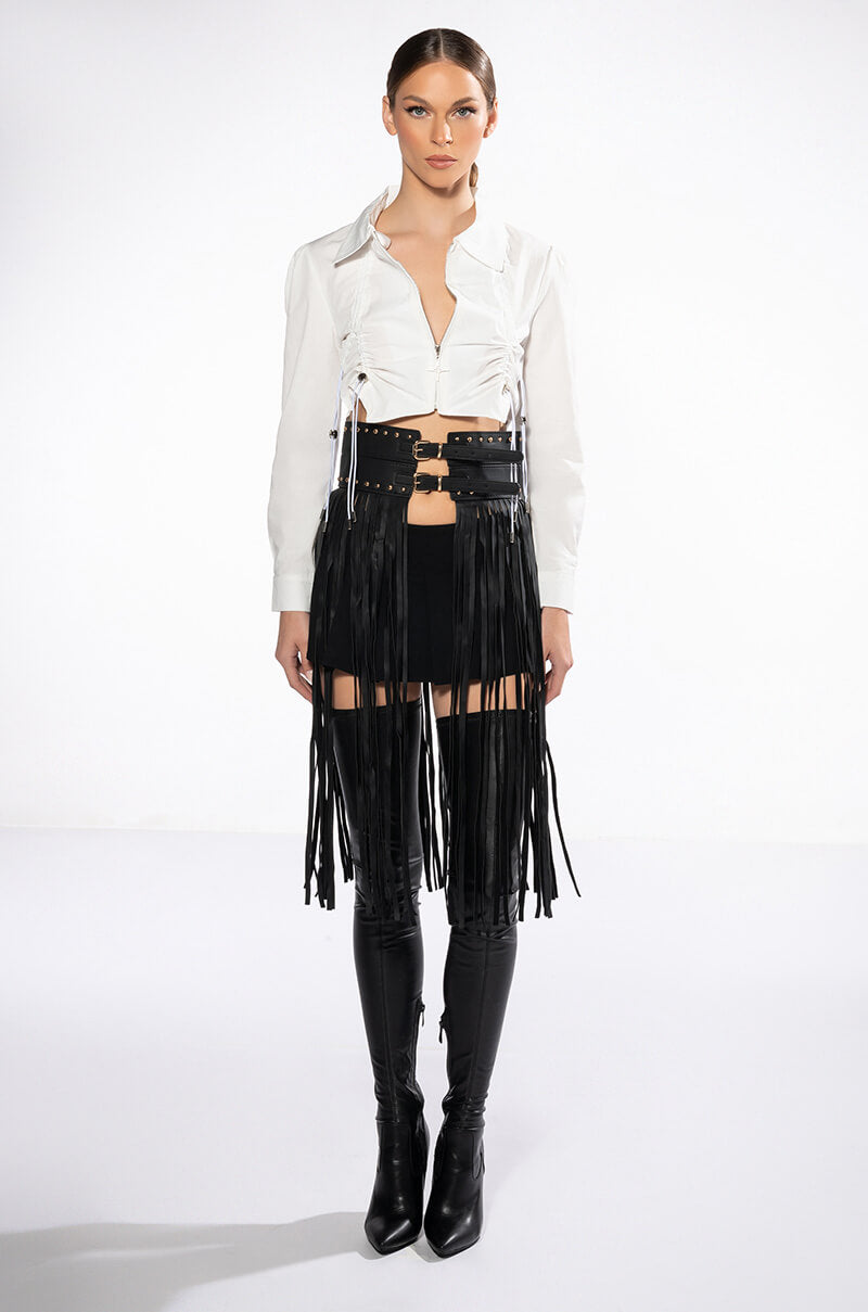 SHILOH WESTERN FRINGE BELT