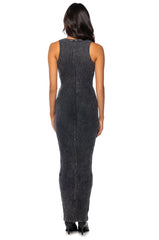 SLAY THE DAY MINERAL WASH MAXI DRESS