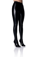 AZALEA WANG KAYKAY SEXY STILETTO SLIM BOOT PANT IN BLACK STRETCH