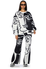 SOMEBODY I USED TO KNOW WIDE LEG KNIT PANT