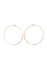 SPARKLE GOLD 80MM RHINESTONE HOOPS