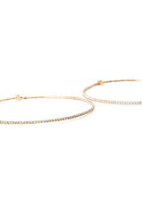 SPARKLE GOLD 80MM RHINESTONE HOOPS