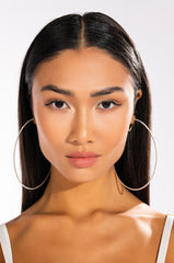 SPARKLE SILVER 100MM RHINESTONE HOOPS
