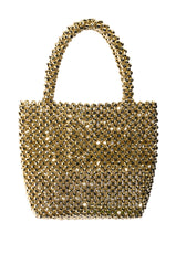 SPARKLING EMBELLISHED GOLD BAG