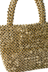 SPARKLING EMBELLISHED GOLD BAG