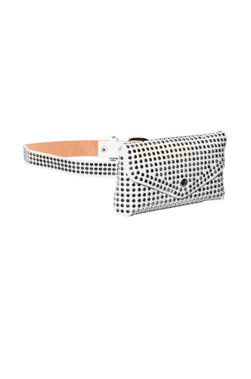 STUDDED FANNY PACK BELT